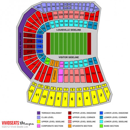 Cardinal Football Stadium Seating Chart