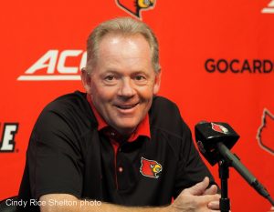 Why is Bobby Petrino smiling?